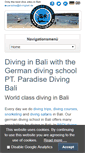 Mobile Screenshot of paradisedivingbali.com